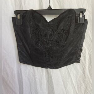 Victoria's Secret Vintage Gold Label Lace Corset Y2K Beaded Bustier Top Size S